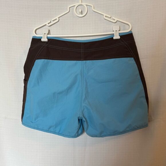Royal Robbins Radeau Azure Blue Brown Color Block Shorts Quick-Drying 16 NWT - Picture 2 of 7